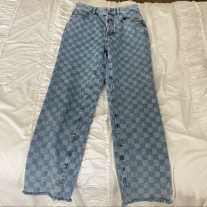 Pacsun High-Rise Checkered Jeans